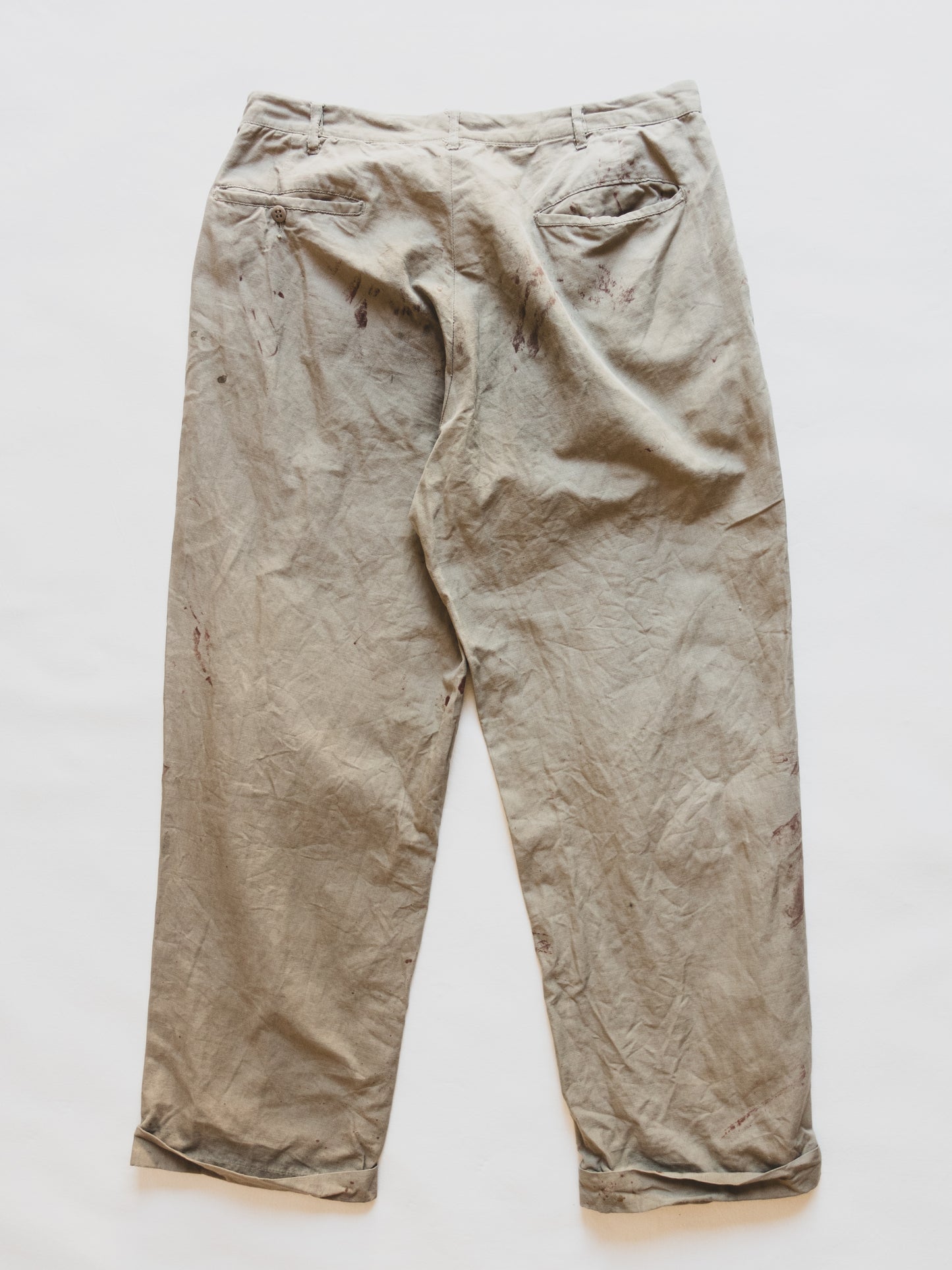 1940's Paint Splattered Chinos - 34x29