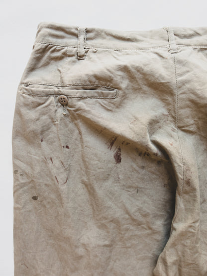 1940's Paint Splattered Chinos - 34x29