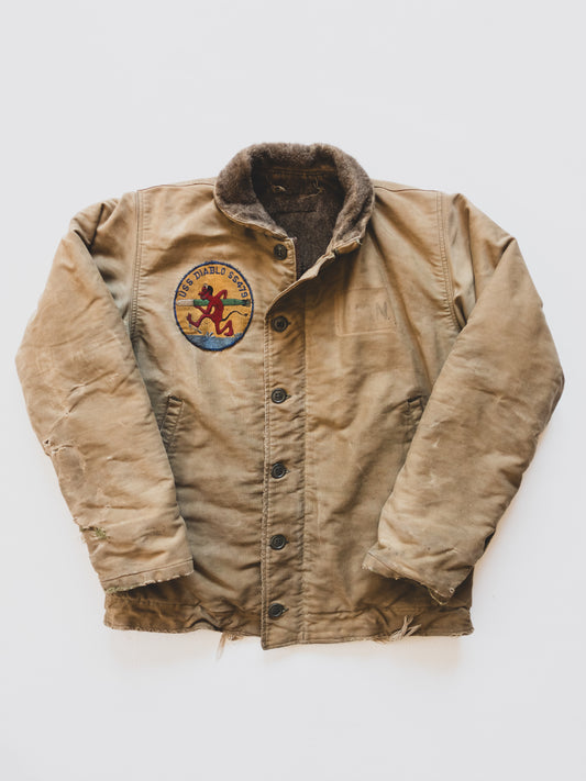 1940’s Rare " USS Diablo " USN Deck Jacket - M