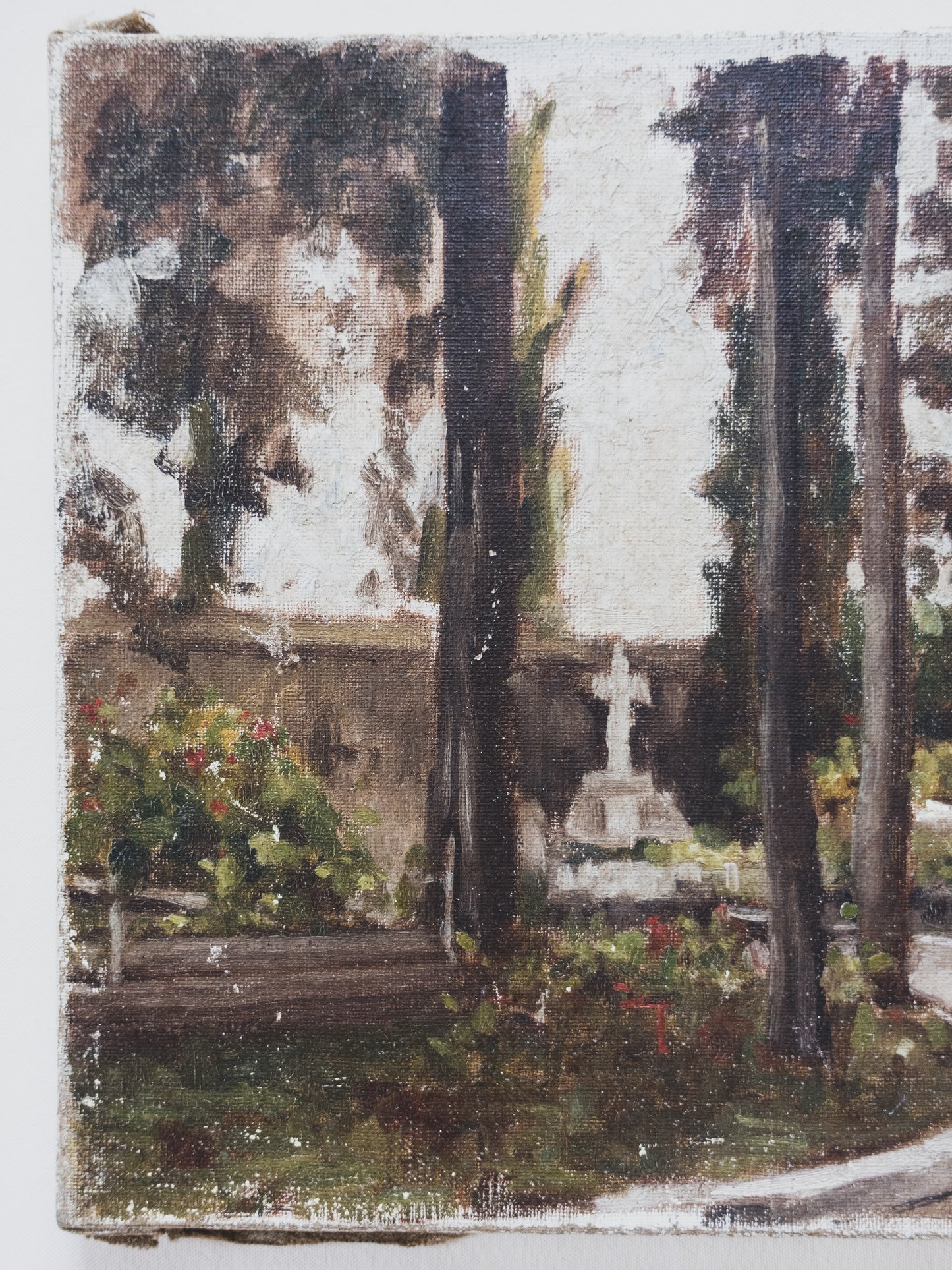 1930's Cemetery Painting