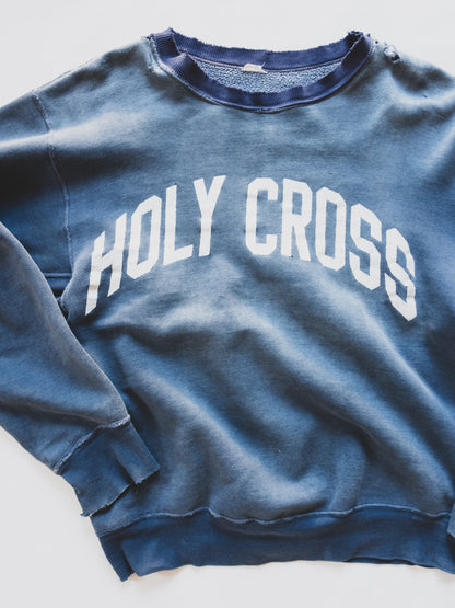 1950's Two Tone "Holy Cross" Sweat - M