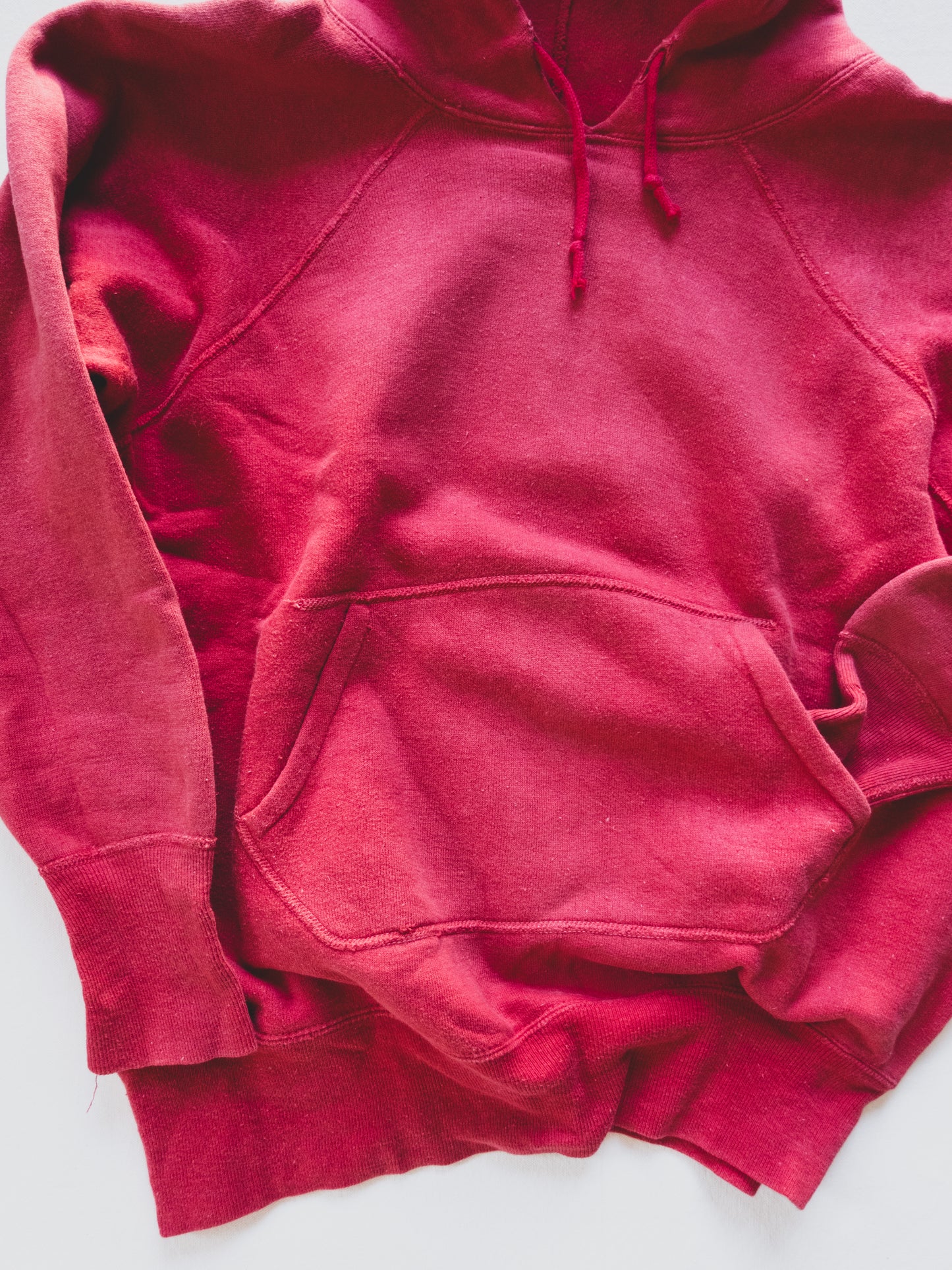 1950's Faded Red Hoodie - S/M