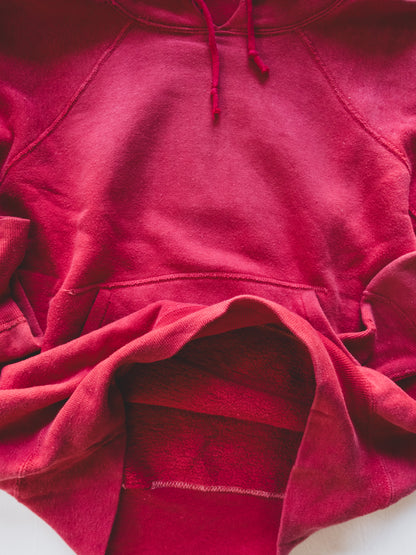 1950's Faded Red Hoodie - S/M