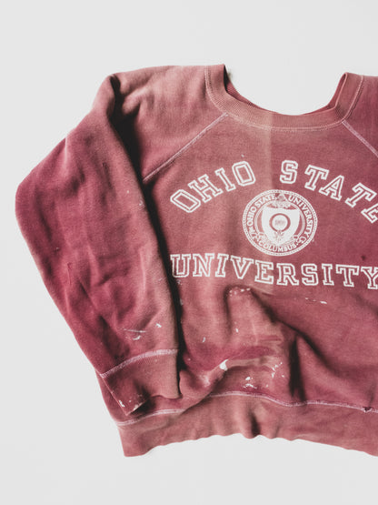 1950's Faded  " Ohio University " Sweat - M
