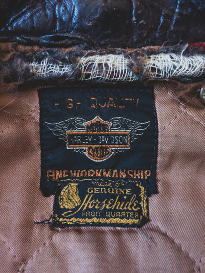 1950's Harley Davidson Horsehide Leather Jacket - M