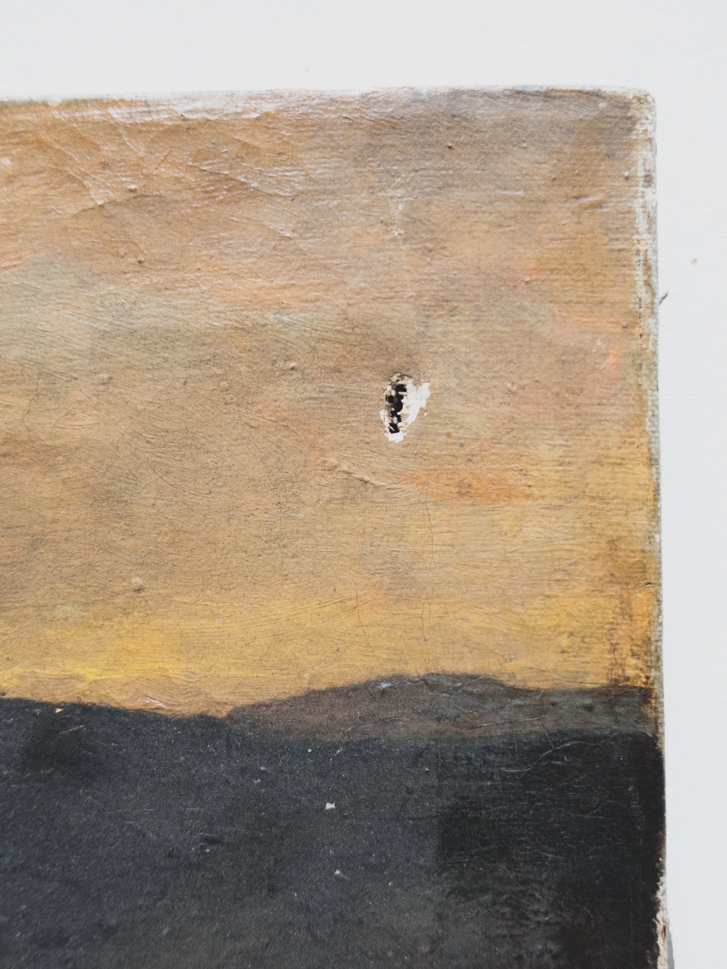 19th c. " Ship at Dawn " Painting