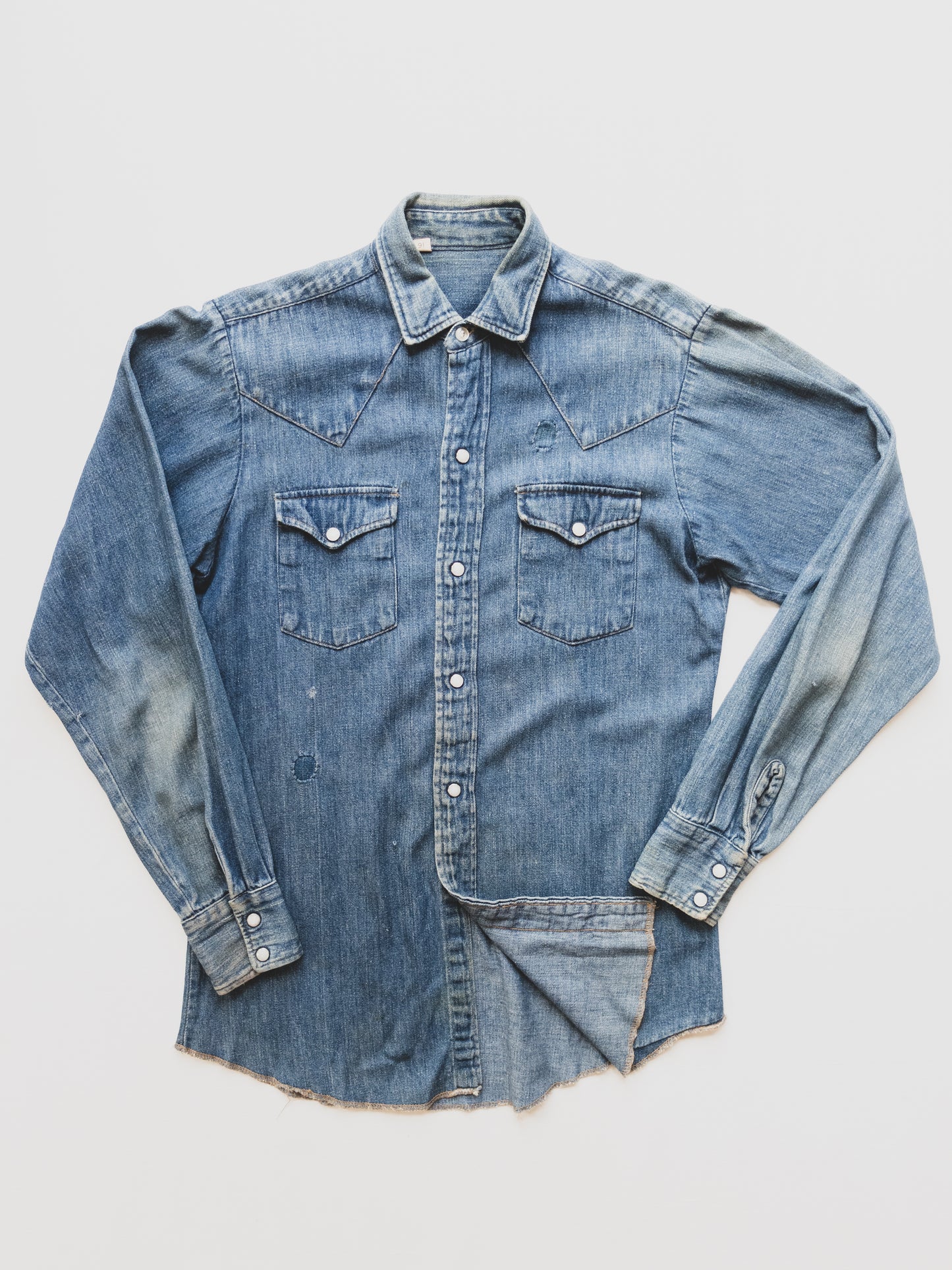 1950's Denim Western Shirt - S