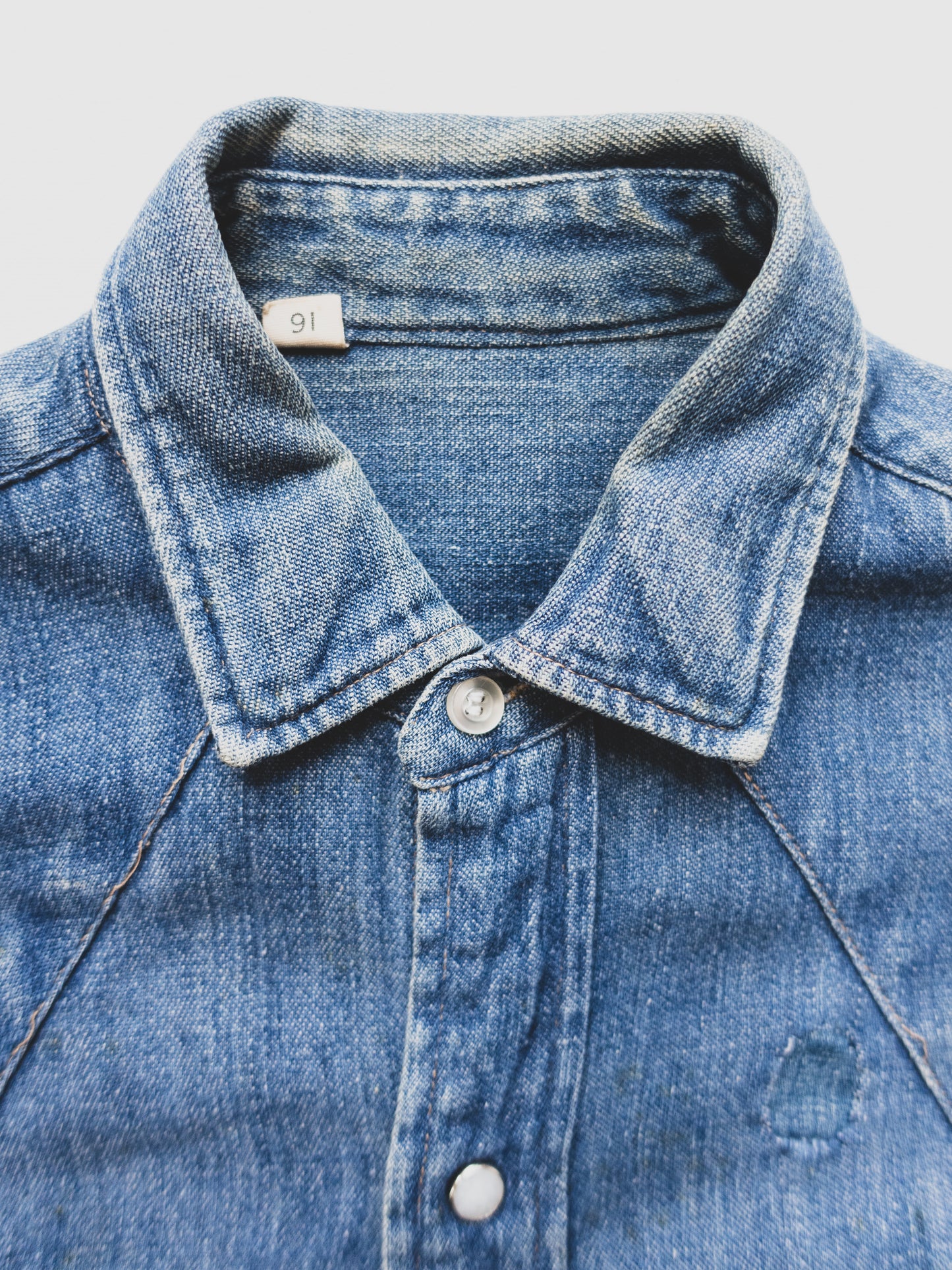 1950's Denim Western Shirt - S