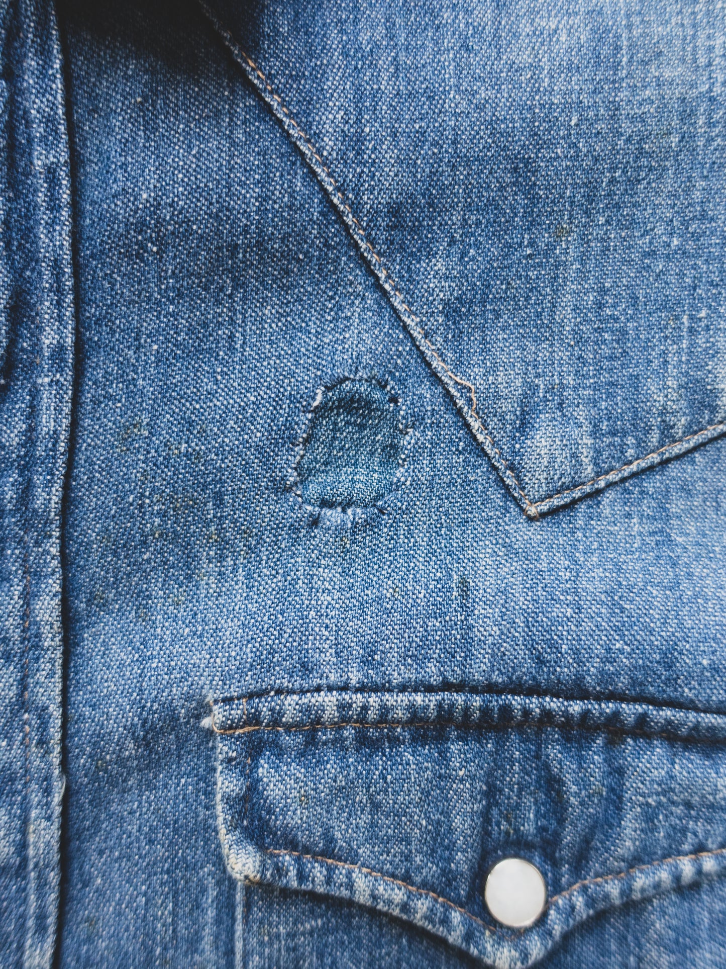 1950's Denim Western Shirt - S