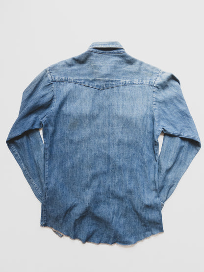 1950's Denim Western Shirt - S