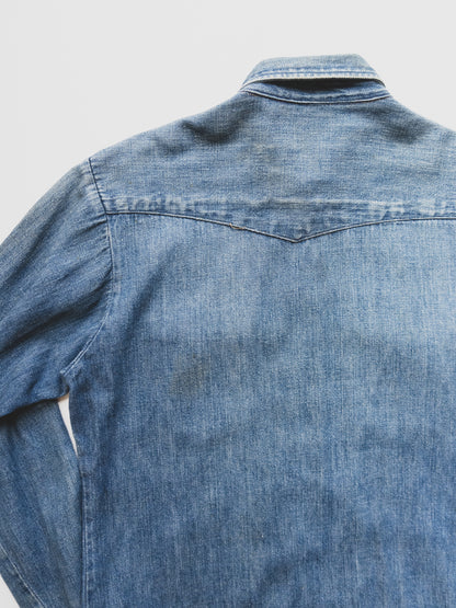 1950's Denim Western Shirt - S