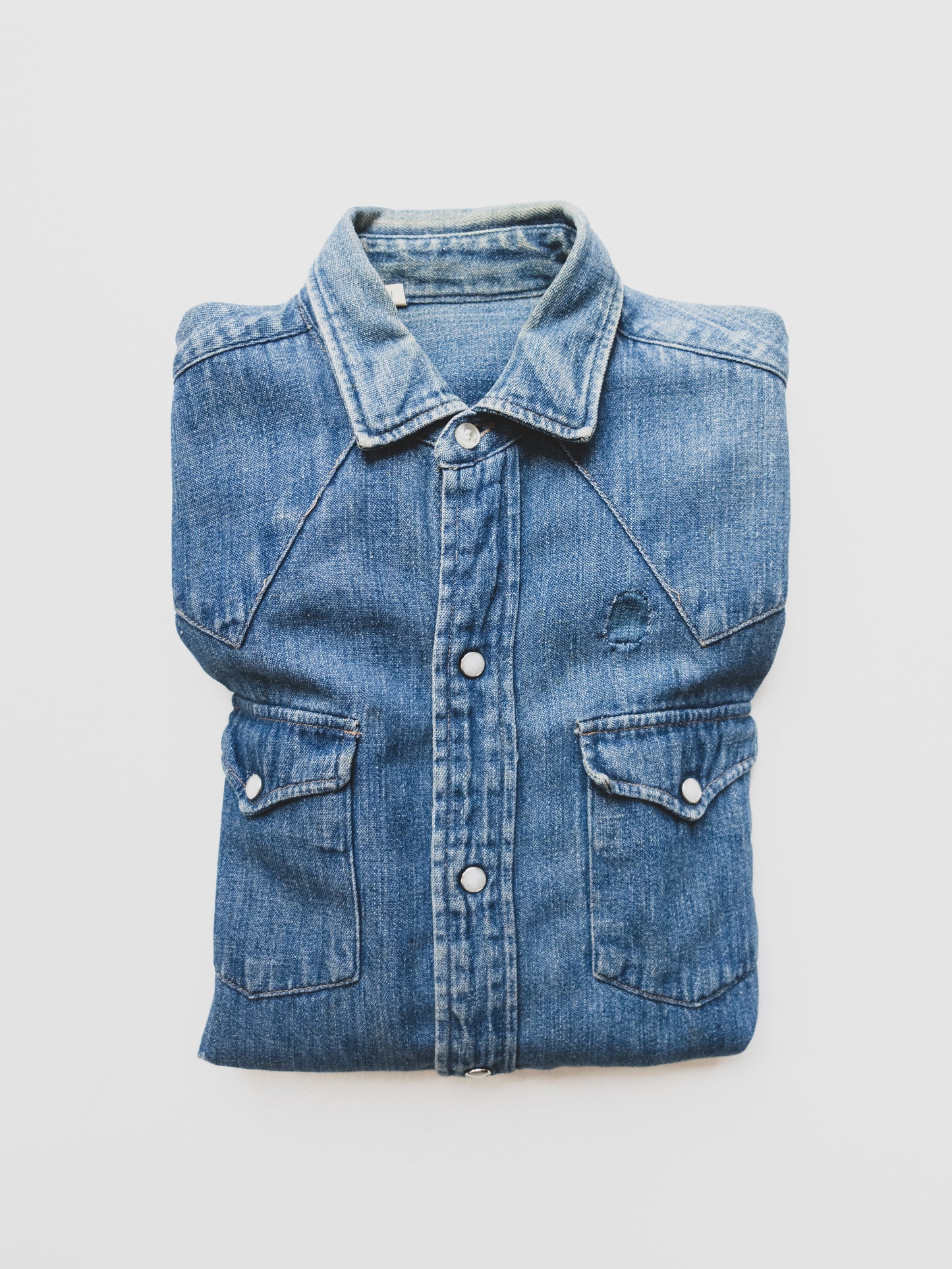 1950's Denim Western Shirt - S