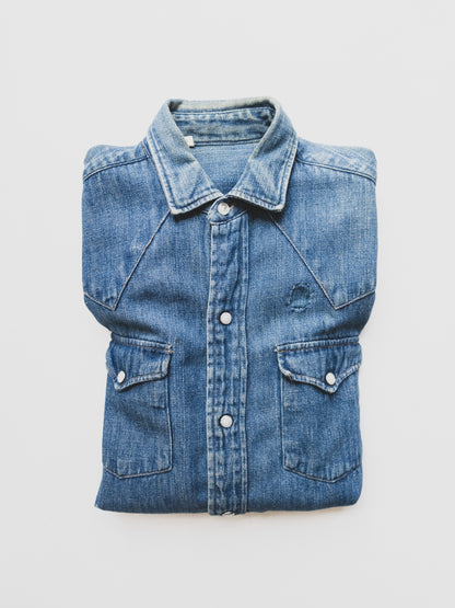 1950's Denim Western Shirt - S