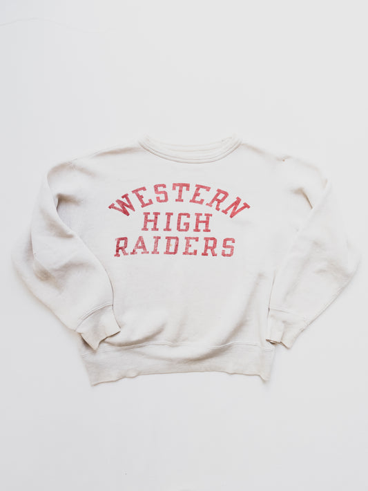 1950's " Western High Raiders " Sweat - M/L