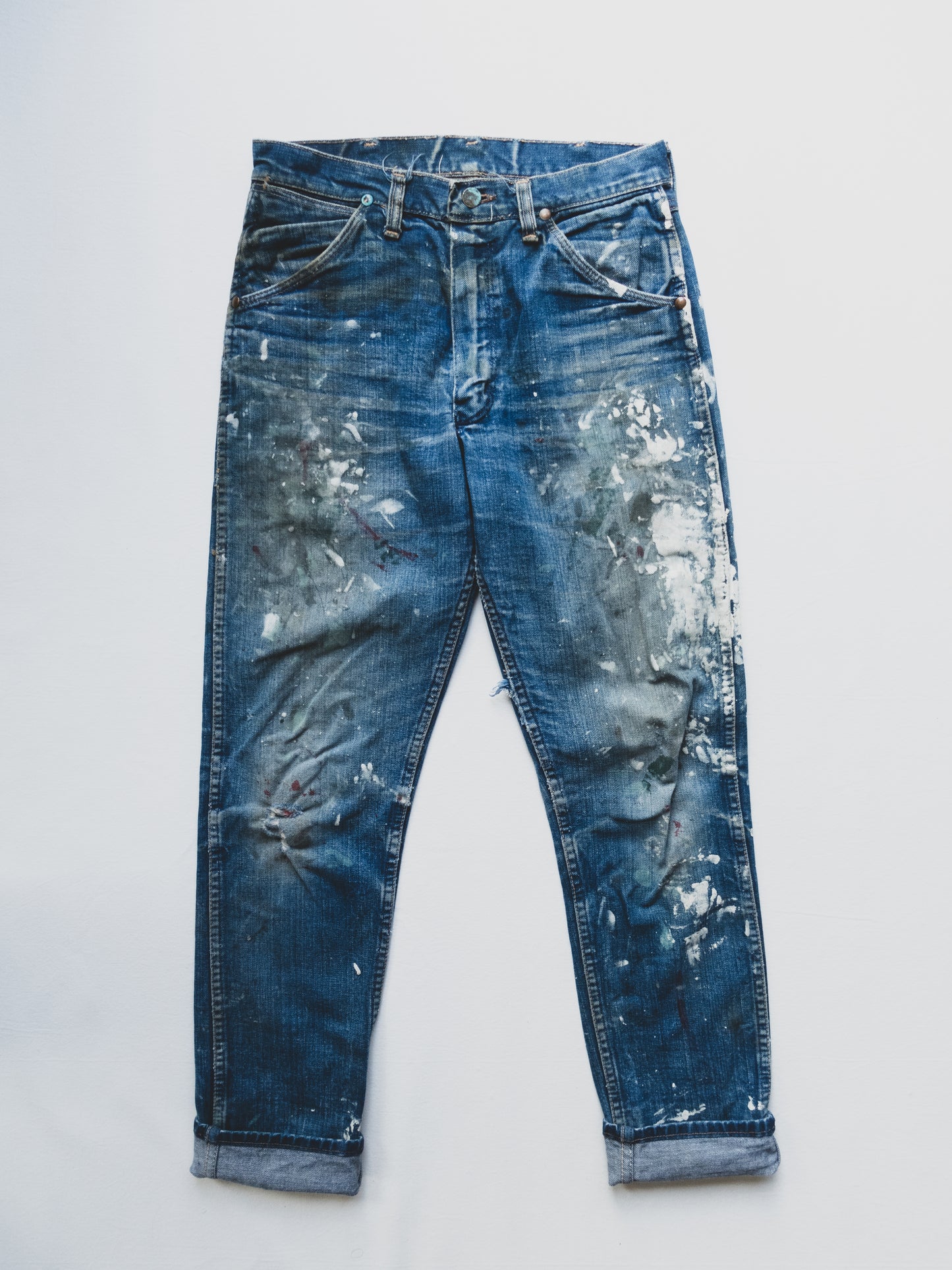 1950's Paint Splattered Cowboy Jeans - 29x31