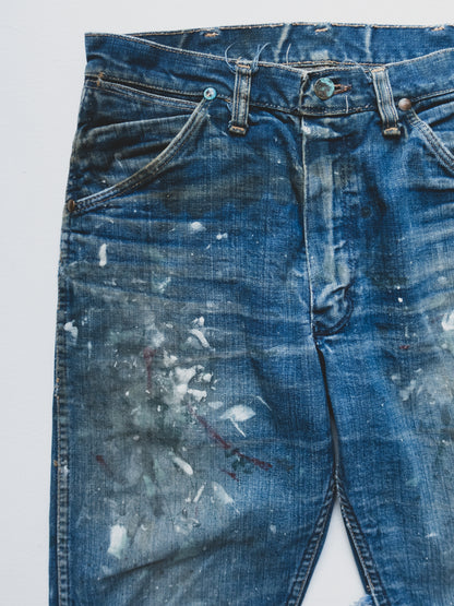 1950's Paint Splattered Cowboy Jeans - 29x31
