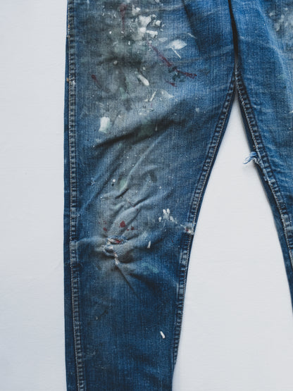 1950's Paint Splattered Cowboy Jeans - 29x31