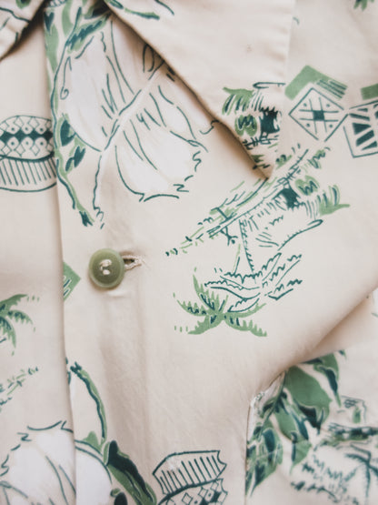 1940's Hawaiian Shirt - M