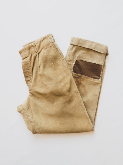 1940's Faded Corduroy Pants - 31x29