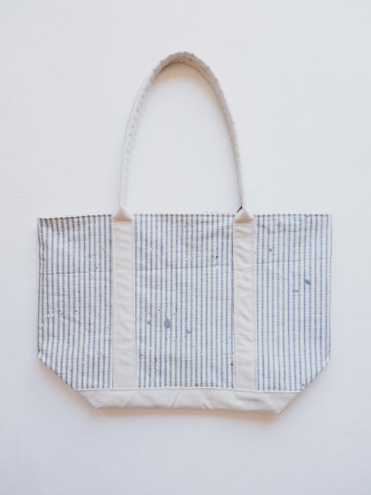 French Ticking Boat Tote 015