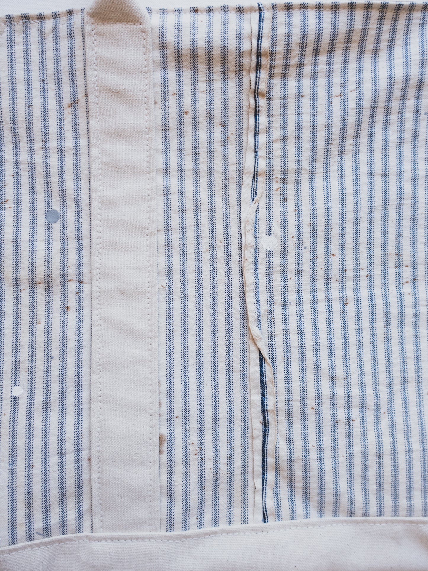 French Ticking Boat Tote 015
