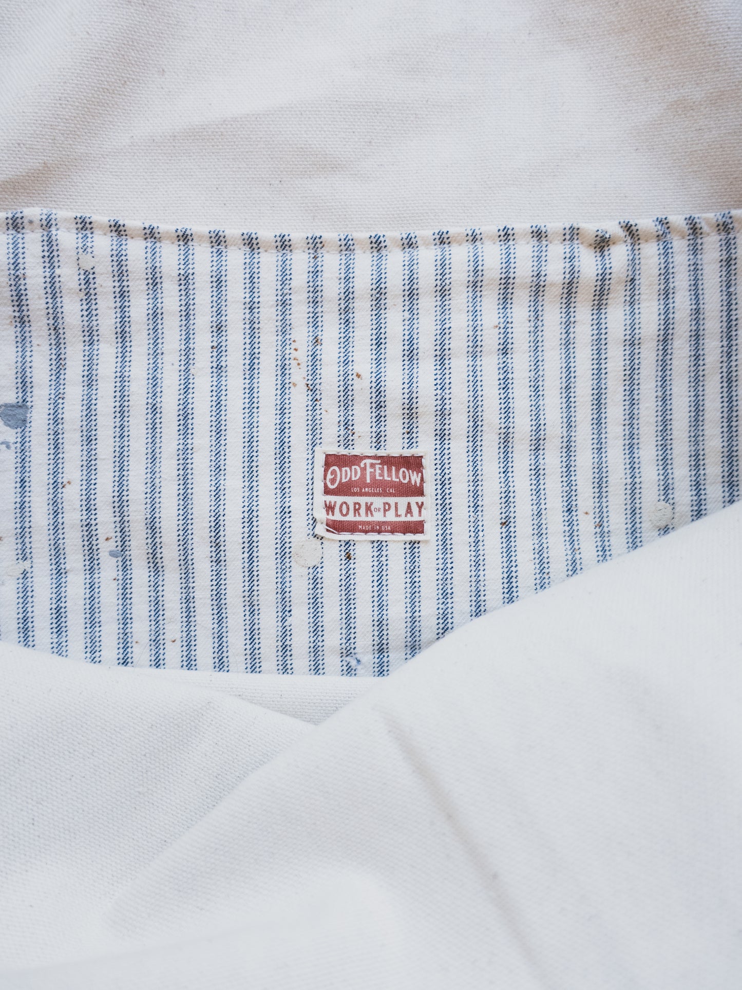 French Ticking Boat Tote 015