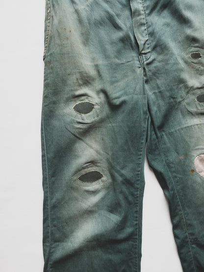 1940's Patched Work Pants - 30x28