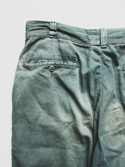 1940's Patched Work Pants - 30x28