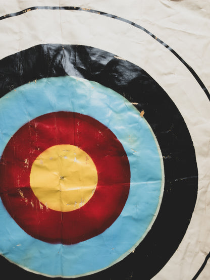 1940's Hand Painted Archery Target
