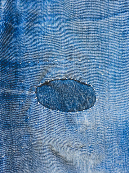 1960's Patched Cowboy Jeans - 34x30