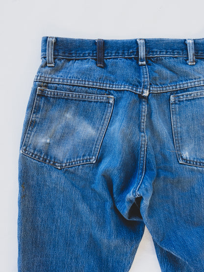 1960's Patched Cowboy Jeans - 34x30
