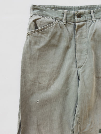 1940's Patched HBT Pants - 31x28