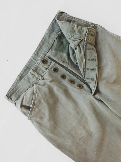 1940's Patched HBT Pants - 31x28