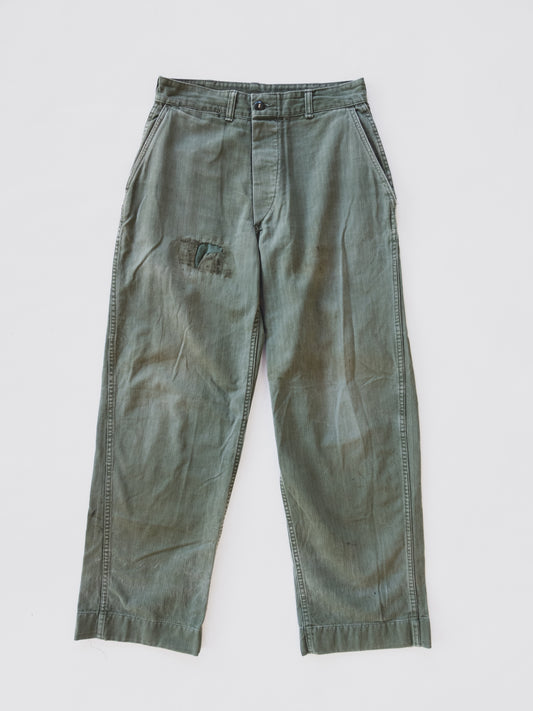 1940's Patched HBT Pants - 30x31