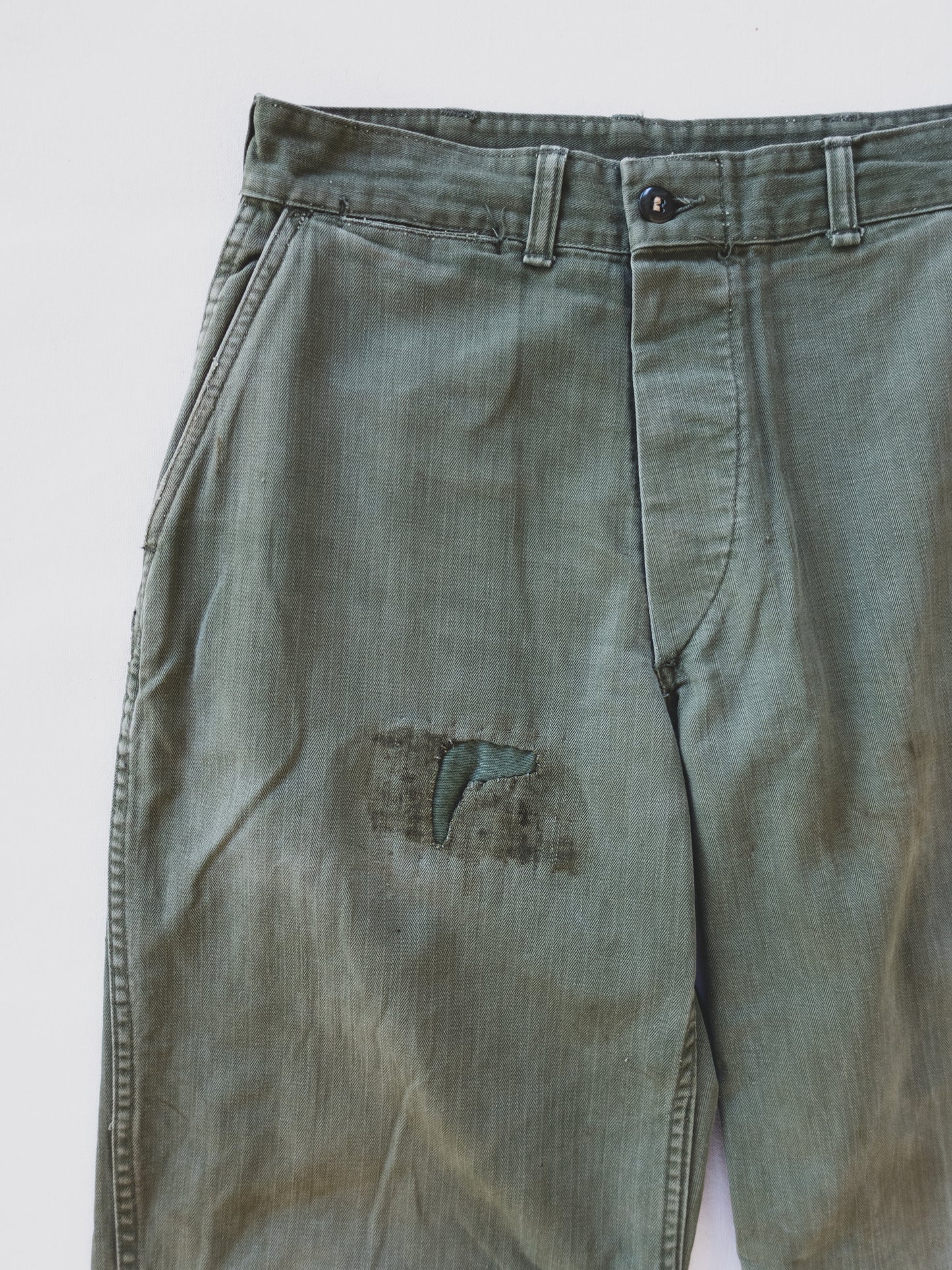 1940's Patched HBT Pants - 30x31