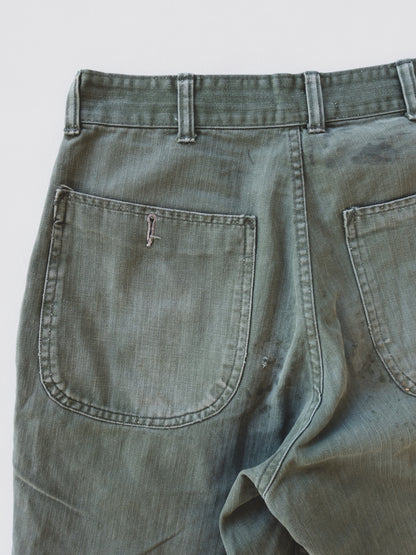 1940's Patched HBT Pants - 30x31