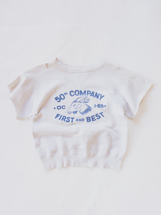 1940's " 50th Company " Cutoff Sweat - S