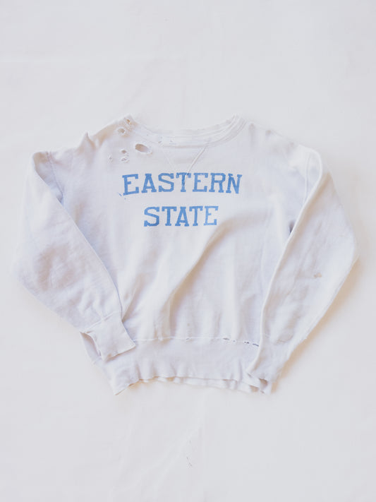 1950's Tattered " Eastern State " Sweat - M/L
