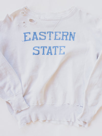 1950's Tattered " Eastern State " Sweat - M/L