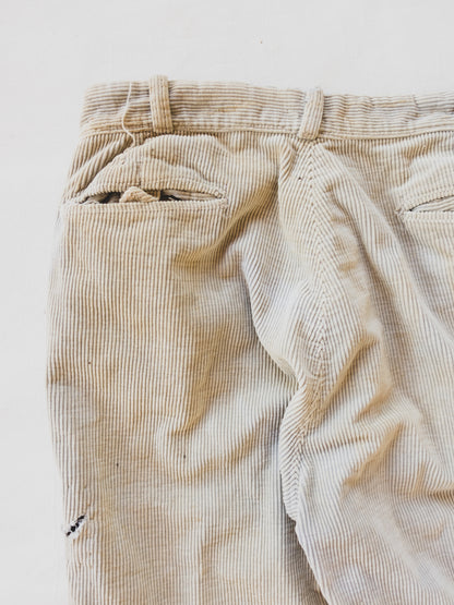 1930's Faded Corduroy Pants - 33x28
