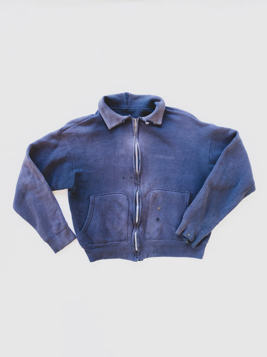 1950's Faded Zip-Up Sweat - S