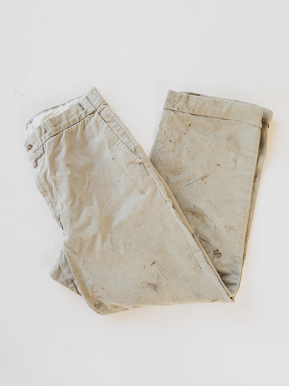1950's Paint Splattered Work Pants - 34x30