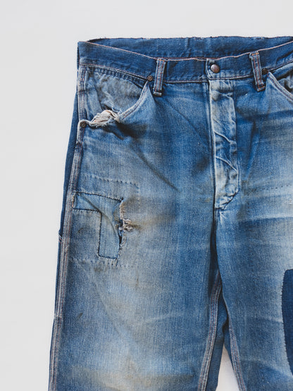 1950's Patched Carpenter Pants - 34x31
