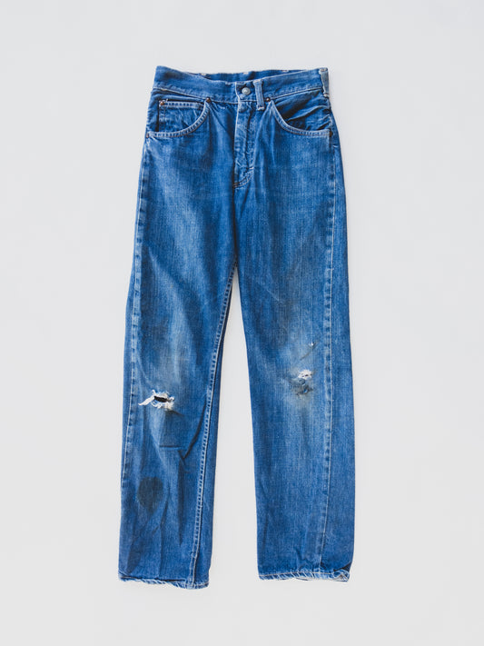 1950's Distressed Cowboy Jeans - 26x30
