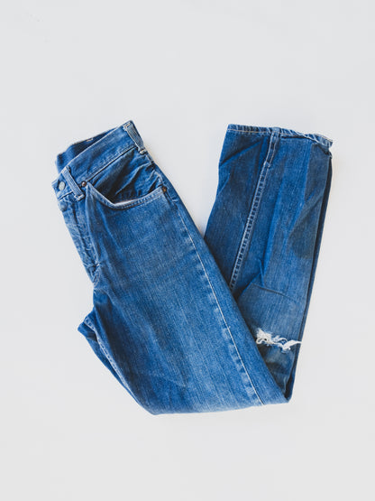 1950's Distressed Cowboy Jeans - 26x30
