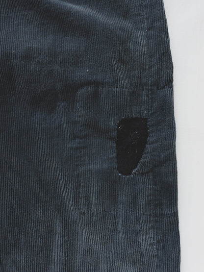 1940's Faded Black Corduroy Pants - 34x26