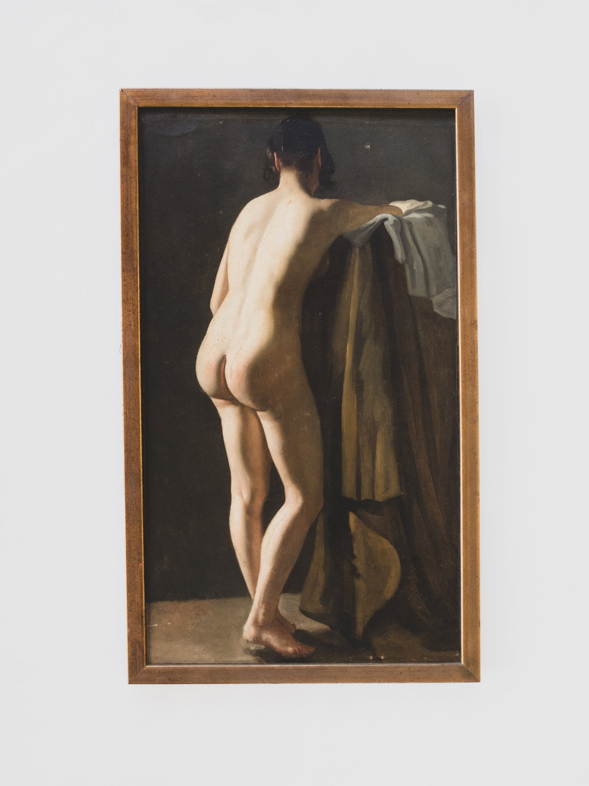 19th c. Nude Form - Oil Painting