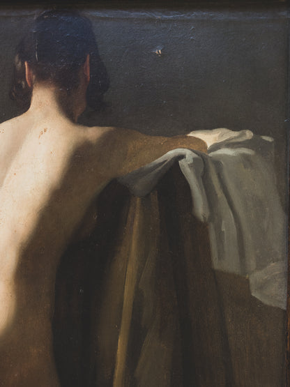 19th c. Nude Form - Oil Painting