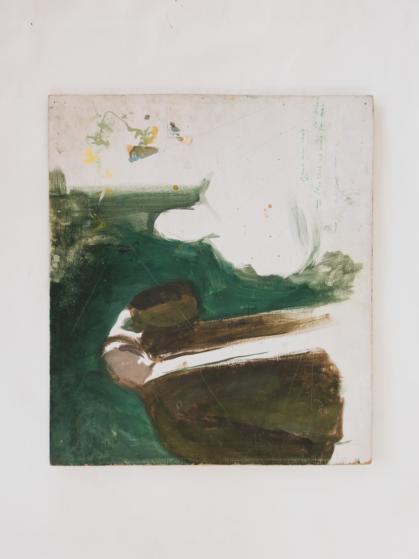 1940's Unfinished Portrait - Oil on Wood