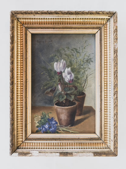 19th c. Botanical Still Life – Oil on Canvas